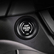 Car Engine Start Key Push Button Ring Trim Metal Sticker Decoration for Cadillac CT5 CT4 XT4 XT6 / Chevrolet Silverado (Black)