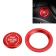 Car Engine Start Key Push Button Ring Trim Metal Sticker Decoration for Cadillac CT5 CT4 XT4 XT6 / Chevrolet Silverado (Red) - Decoration Rings by PMC TechLife | Online Shopping South Africa | PMC TechLife | Buy Now Pay Later Mobicred