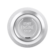 Car Engine Start Key Push Button Ring Trim Metal Sticker Decoration for Cadillac CT5 CT4 XT4 XT6 / Chevrolet Silverado (Silver)