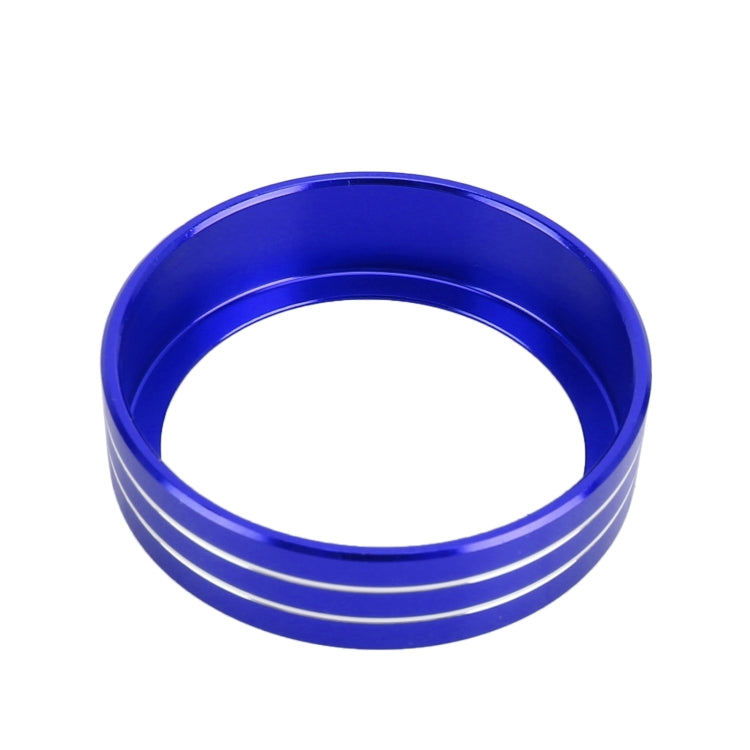 2 PCS Car Metal Air Conditioner Knob Case for Nissan X-TRAIL (Blue)