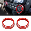 2 PCS Car Metal Air Conditioner Knob Case for Nissan X-TRAIL (Red) - Decoration Rings by PMC TechLife | Online Shopping South Africa | PMC TechLife | Buy Now Pay Later Mobicred