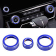 3 PCS Car Metal Air Conditioner Knob Case for Honda CR-V 2017(Blue) - Decoration Rings by PMC TechLife | Online Shopping South Africa | PMC TechLife | Buy Now Pay Later Mobicred