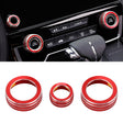 3 PCS Car Metal Air Conditioner Knob Case for Honda CR-V 2017(Red) - free shipping - PMC TechLife - Order now!