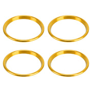 4 PCS Car Metal Air Outlet Decorative Outside Ring for Audi A3 / S3 / Q2L (Gold)