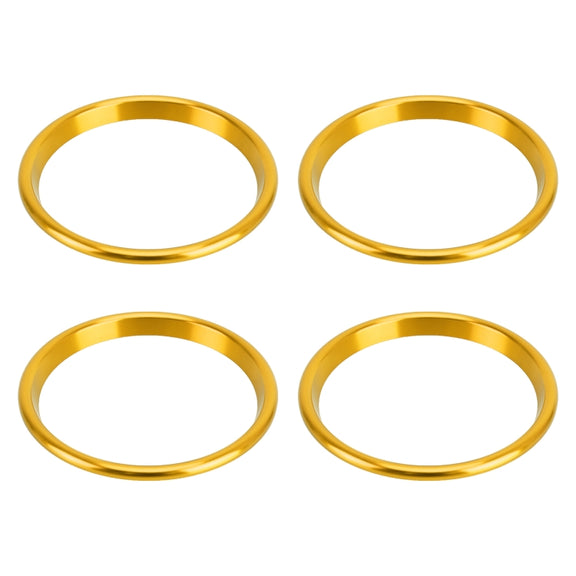 4 PCS Car Metal Air Outlet Decorative Outside Ring for Audi A3 / S3 / Q2L (Gold)