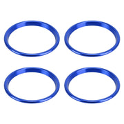 4 PCS Car Metal Air Outlet Decorative Outside Ring for Audi A3 / S3 / Q2L (Blue)