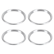 4 PCS Car Metal Air Outlet Decorative Outside Ring for Audi A3 / S3 / Q2L (Silver)