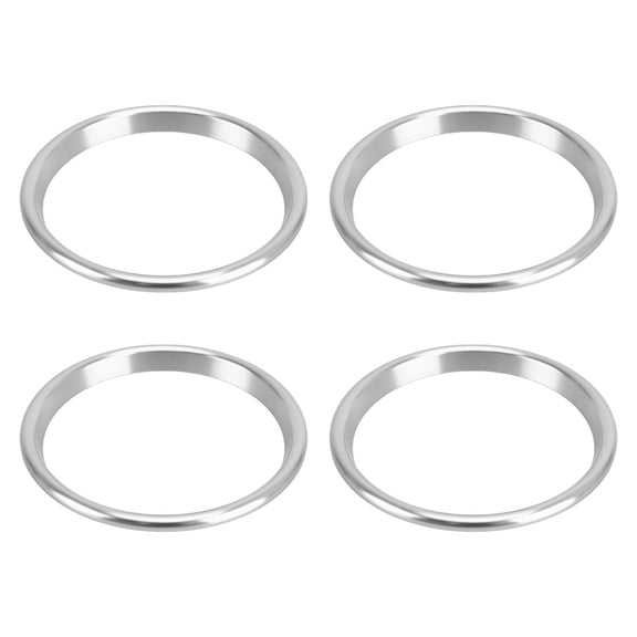 4 PCS Car Metal Air Outlet Decorative Outside Ring for Audi A3 / S3 / Q2L (Silver)