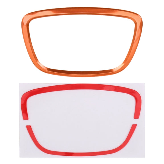 Car Auto Steering Wheel Ring Cover Trim Sticker Decoration for Audi (Orange)