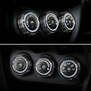 Car Metal Air Conditioner Knob Case for Mitsubishi ASX (Black)