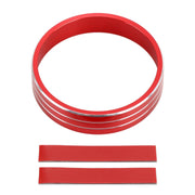 Car Metal Air Conditioner Knob Case for Mitsubishi ASX (Red)