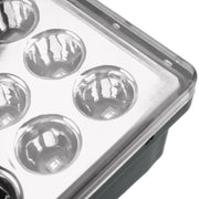 DC12V 1W Car Square Highlight Brake Lights Reversing Light with 15LEDs SMD-3528 (Transparent)