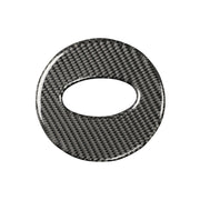 Car Carbon Fiber Steering Wheel Decorative Sticker for Subaru BRZ 2013-2017, Left and Right Drive Universal (Black)