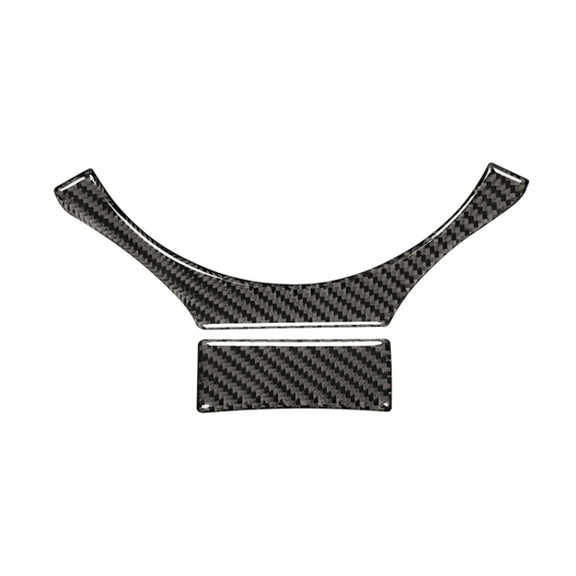 Car Carbon Fiber Steering Wheel Decorative Sticker for Lexus IS250 2013-, Left Drive
