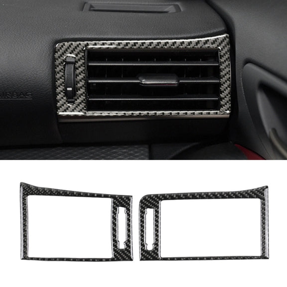 Car Carbon Fiber Left and Rght Air Outlet Decorative Sticker for Lexus IS250 2013-, Left Drive
