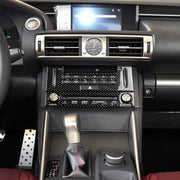 Car Carbon Fiber Air Conditioning CD Panel Decorative Sticker for Lexus IS250 2013-, Left Drive