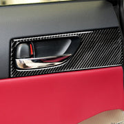 Car Carbon Fiber Rear Door Handle Decorative Sticker for Lexus IS250 2013-, Left Drive