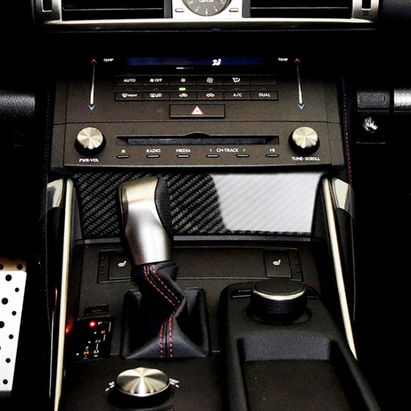 Car Carbon Fiber Central Control Panel Decorative Sticker for Lexus IS250 2013-, Left Drive B Style