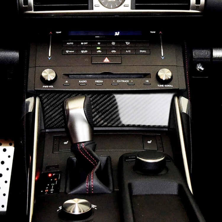 Car Carbon Fiber Central Control Panel Decorative Sticker for Lexus IS250 2013-, Left Drive B Style