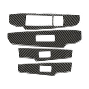 Car Carbon Fiber Window Glass Lifting Panel Button Decorative Sticker for Lexus IS250 2013-, Left Drive A Style