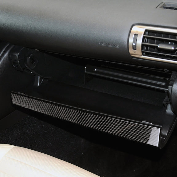 Car Carbon Fiber Storage Box Decorative Strip for Lexus IS250 2013-, Left Drive