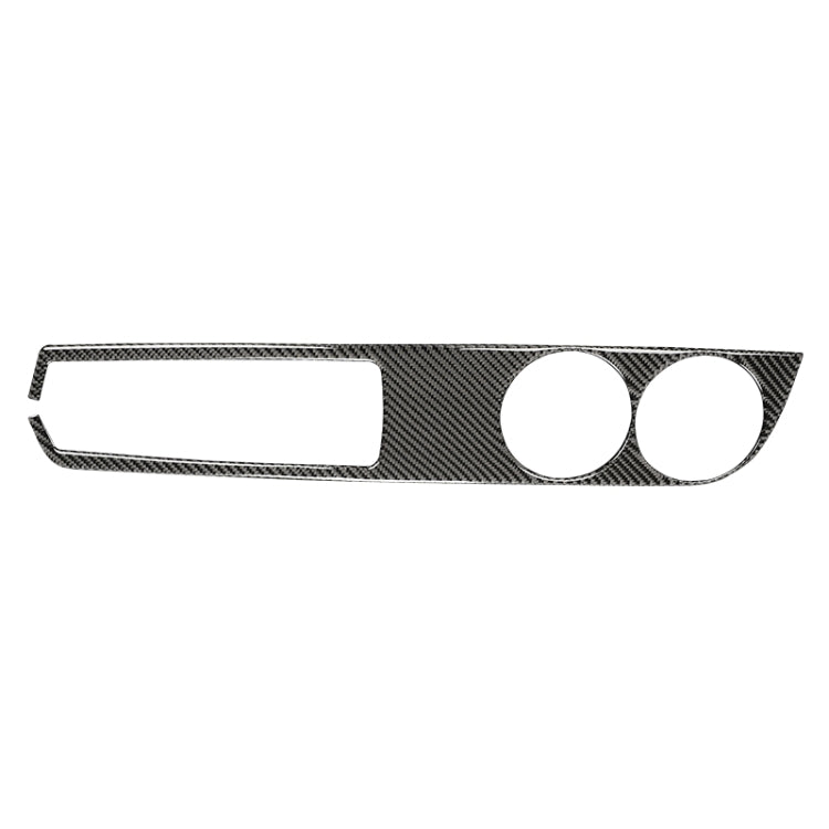 Car Carbon Fiber Water Cup Holder Panel Decorative Sticker for Lexus IS250 2013-, Left Drive