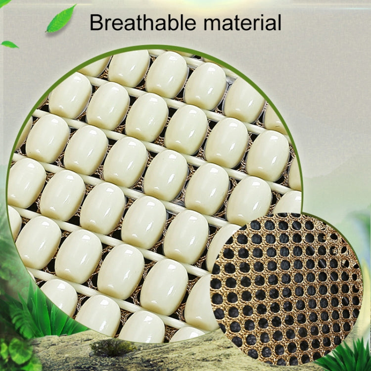 Car Seat Covers Summer Cool Imitation Wooden Beads Ventilation Breathable Seat Cushion(Black)
