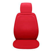 Car Four Seasons Linen Fabric Front Seat Cushion (Red)