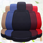 Car Four Seasons Linen Fabric Front Seat Cushion (Red)