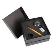 Universal Car Pressable Telescopic Carbon Fiber Gear Head Gear Shift Knob, Length: 9.5cm (Black)