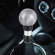 Universal Car Pressable Telescopic Carbon Fiber Gear Head Gear Shift Knob, Length: 9.5cm (Silver) - Shift Knob by PMC TechLife | Online Shopping South Africa | PMC TechLife | Buy Now Pay Later Mobicred