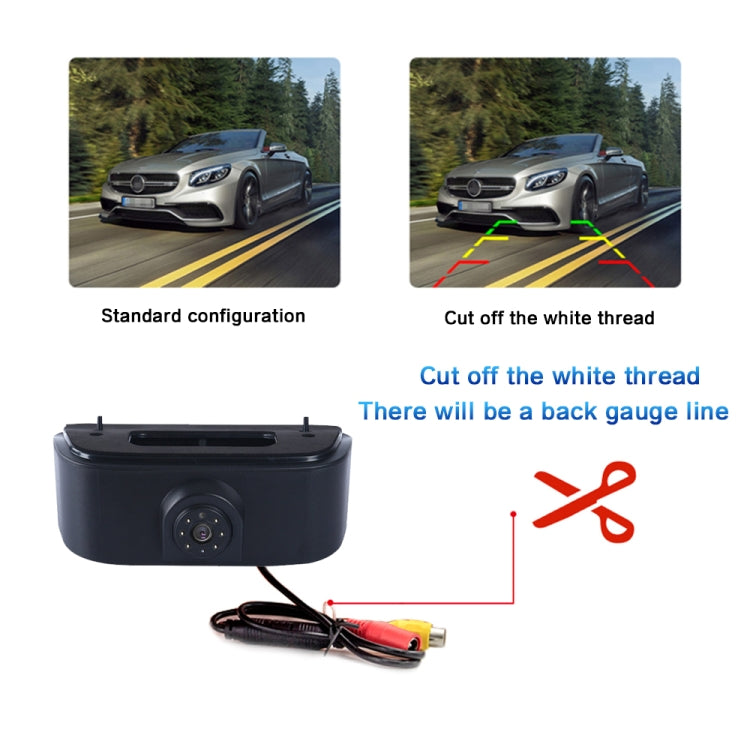 PZ469 Car Water-resistant 170 Degree Brake Light View Camera for Nissan N200 2010-2017