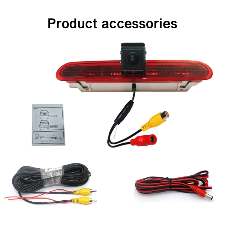 PZ472 Car Water-resistant 170 Degree Brake Light View Camera for Fiat / Opel
