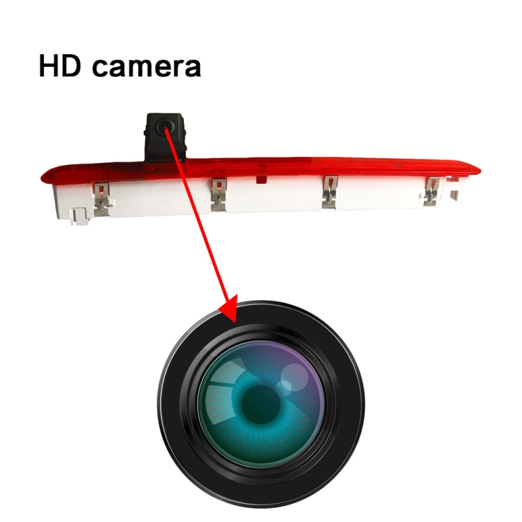 PZ473 Car Water-resistant 170 Degree Brake Light View Camera for Volkswagen T6 Single Door