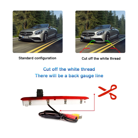 PZ473 Car Water-resistant 170 Degree Brake Light View Camera for Volkswagen T6 Single Door