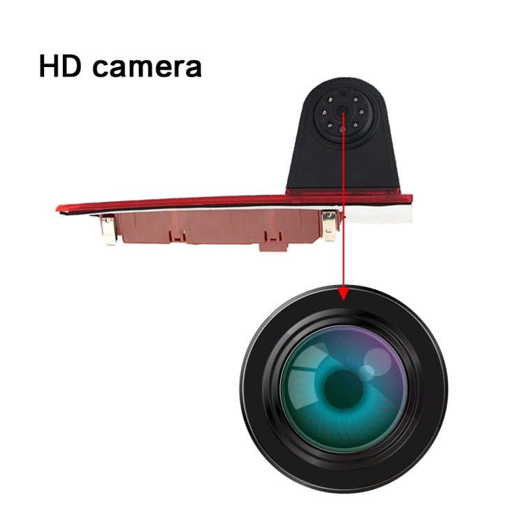 PZ477 Car Water-resistant 170 Degree Brake Light View Camera for Ford Transit Custom