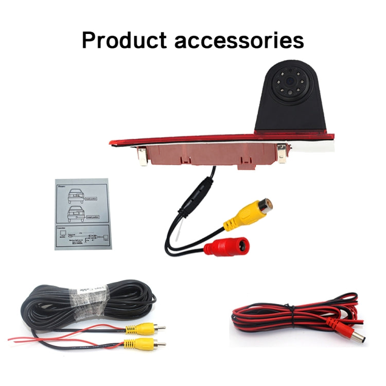 PZ477 Car Water-resistant 170 Degree Brake Light View Camera for Ford Transit Custom