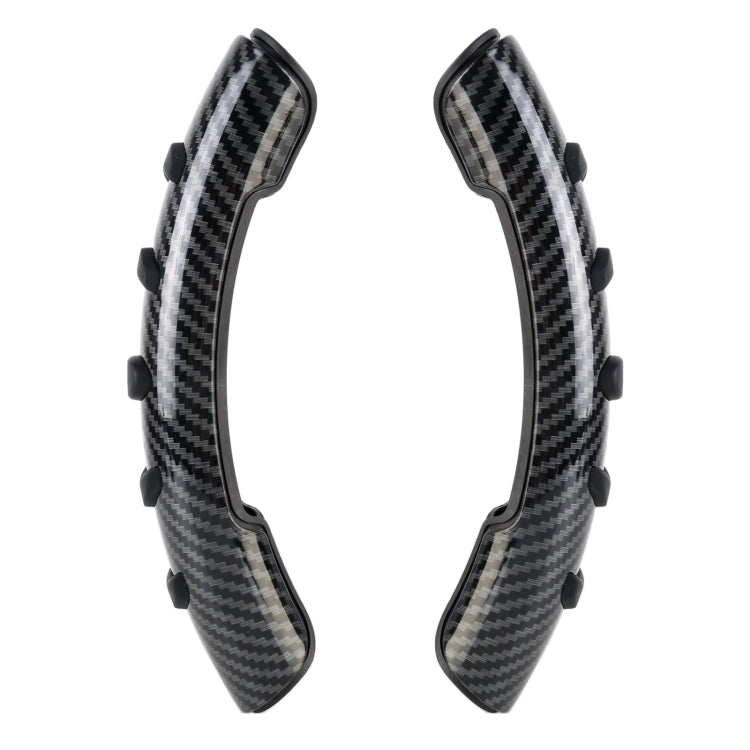 Car Steering Wheel Booster Wheel Spinner Knob Cover (Carbon Fiber Black)