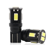 10 PCS T10 DC12V / 1.5W / 6000K / 80LM Car Decoding LED Clearance Lights with 6LEDs SMD-5630 Lamp Beads