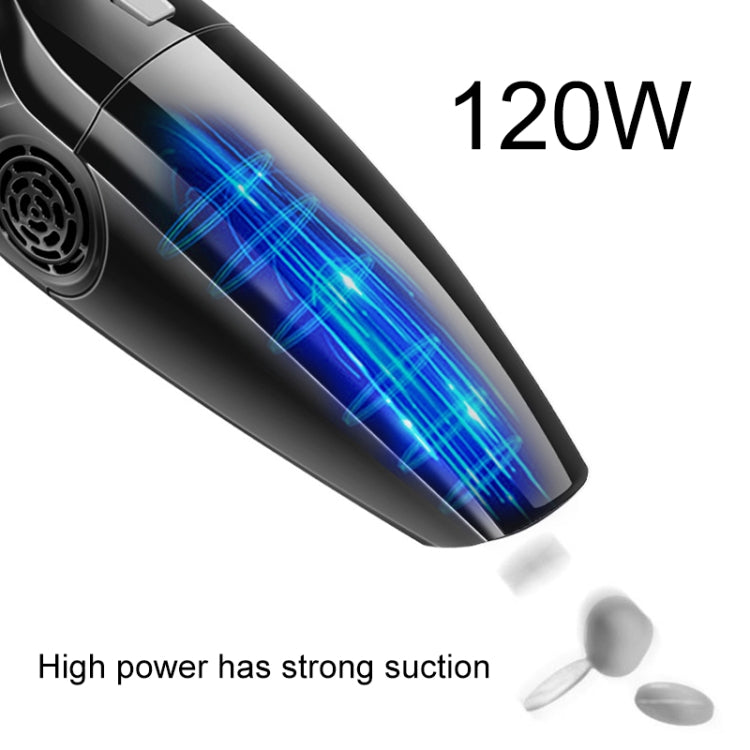 Eighth Generation Car Vacuum Cleaner 120W Wet and Dry Dual-use Strong Suction(White)