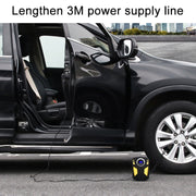 Car 12V Portable Inflatable Cylinder Pedal Digital Display Air Pump with Light & Tool Box