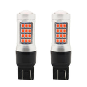 2 PCS 7443 DC12V / 2.2W Car Strobe Brake Lights with 42LEDs SMD-2835 Lamps(Red Light)