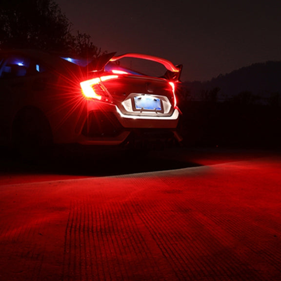 2 PCS 7443 DC12V / 2.2W Car Strobe Brake Lights with 42LEDs SMD-2835 Lamps(Red Light)