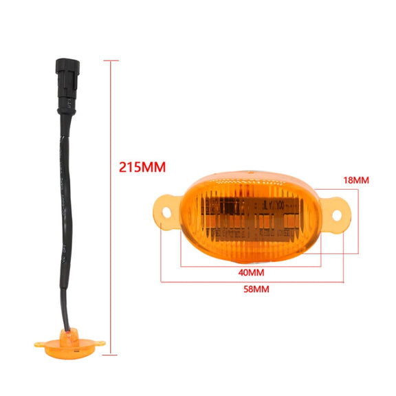 DC12V / 6W 4 in 1 Front Grille Warning Light for Ford Raptor F150 2017-2019 (Yellow)