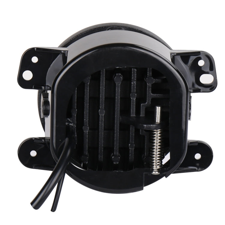 2 PCS DC12V-30V / 30W / 3A / 1440LM 12LEDs  4 inch Car LED Colorful Fog Light, Style: White Background (White Light)