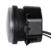 2 PCS DC12V-30V / 30W / 3A / 1440LM 12LEDs  4 inch Car LED Colorful Fog Light, Style: Black Background(White Light)