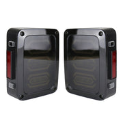 1 Pair 15W DC 12V IP67 4 in 1 Car LED Tail Lights / Driving Lights / Brake Lights/Turn Reverse, European Version