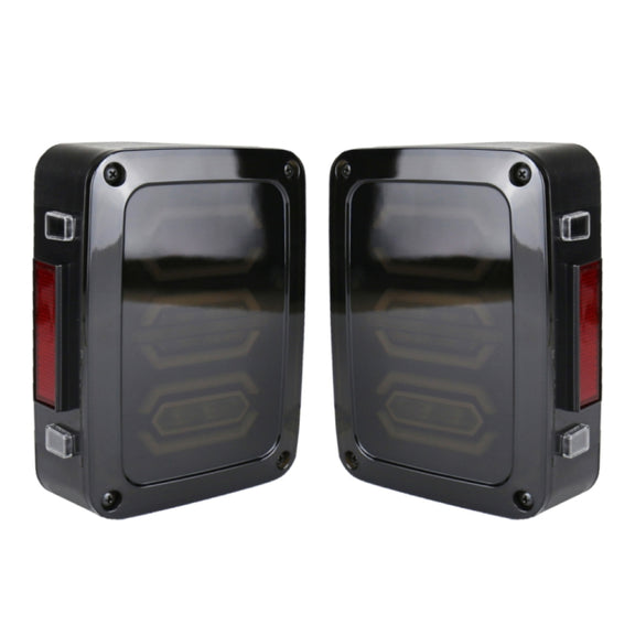 1 Pair 15W DC 12V IP67 4 in 1 Car LED Tail Lights / Driving Lights / Brake Lights/Turn Reverse, European Version