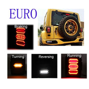 1 Pair 15W DC 12V IP67 4 in 1 Car LED Tail Lights / Driving Lights / Brake Lights/Turn Reverse, European Version