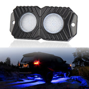 18W DC 12-24V 1.2A LED Double Row Car Bottom Light / Chassis Light / Yacht Deck Atmosphere Light (Blue Light)